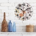 thumbnail image 3 of GZHJMY Dragonfly in Flower Round PVC Wall Clock, Battery Operated Silent Non Ticking Desk Clock for Home Bedroom Kitchen Office School Decor Wall Clock 9.9 Inch, 3 of 6