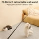 thumbnail image 2 of Methold Varita de burla para interiores y exteriores, casa, sala de estar, portátil, para mascotas, campana de plumas, juguete interactivo, varilla, Suministros para gatos Blanco Methold PT004445-01B, 2 of 6
