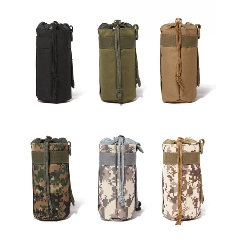 Army Print Bottle Bottle Bag Commander Solider Camouflage Bag Button Fasten 