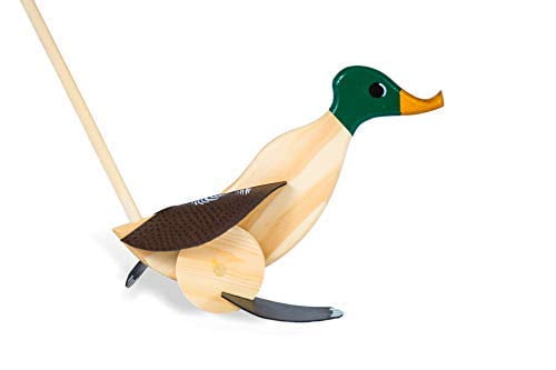 wooden walking duck toy