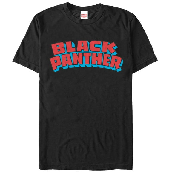 Men's Marvel Black Panther Retro Logo Graphic Tee Black 3X Large