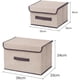 thumbnail image 2 of Cajas de Almacenamiento, E T EASYTAO Cajones Organizadores 6pcs, Closet Organizador de Ropa de Tela Plegables con Tapas, Cestas de Lino Cubo para Hogar, Dormitorio, Armario (Beige),Beige, 2 of 16