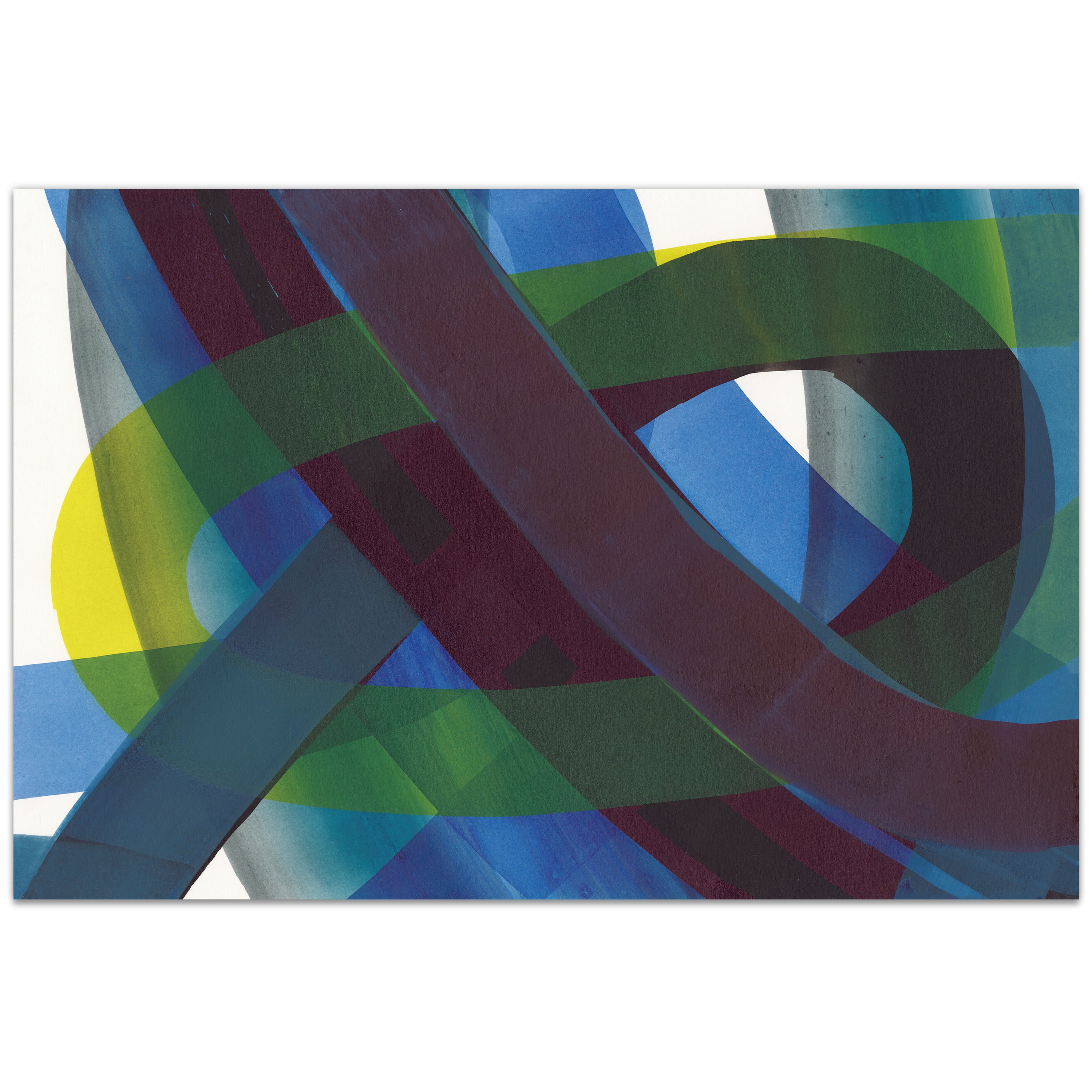 Pigment Play Frameless Free Floating Tempered Glass Panel Graphic Wall Art , 48" x 32" each