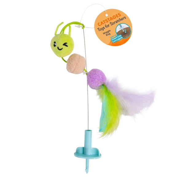 Catstages Scratchables Caterpillar Wire Topper, Multicolored