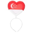 thumbnail image 1 of KAKOWELY Diadema creativa para la Copa de Europa con diseño de bandera de Singapur para fiestas y celebraciones., 1 of 4