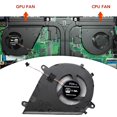 thumbnail image 1 of Conjunto de ventiladores de CPU y GPU Soledad Dq5D517G000 2 piezas para Mars15 VX60 VX60GT, 1 of 10