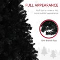 thumbnail image 5 of Topcobe 7.5ft Unlit Artificial Black Xmas Tree, Holiday Decor, 1346 Branch Tips, Auto Open, Steel Base, Christmas Tree for Indoor Decoration, 5 of 8