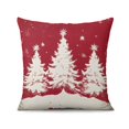 thumbnail image 3 of Green Xmas Trees Pine Rustic Farmhouse Throw Pillows Cover Square Throw Pillow Case 18 x18 Inches 4 Pack Fashion Pillow Cover for Indoor Home Bedroom, 3 of 7