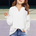 thumbnail image 2 of HIPYLO Kids Thermals Top and Bottom Set Girls Thermal Top Red Top for Girls Shirt School Uniform Shirts for Baby Winter Clothes Girl Clothes for Kids, White 6-8 Years, 2 of 7