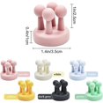 thumbnail image 2 of Soporte para maquinilla de afeitar de 6 uds, soporte para maquinilla de afeitar de ducha, soporte para cepillo de dientes de baño impermeable, gancho adhesivo de pared de silicona no porosa brillar Electrónica, 2 of 5
