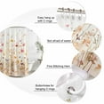 thumbnail image 3 of Colorful Wildflower Bathroom Shower Curtains with 12 Hooks Polyester Waterproof Shower Curtain for Stalls and Bathtubs Botanical Vintage Floral Country Retro Decorative Bathroom Curtain 36x72 Inches, 3 of 9