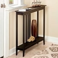 thumbnail image 3 of Slim Space Saving Accent Table 36"W x 7"D x 32"H - Antique Black, 3 of 12