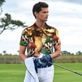 thumbnail image 4 of Lsque Mario Pattern Golf Shirts for Men Dry Fit Print Moisture Wicking Performance Short Sleeve Polo Shirt-4X-Large, 4 of 7