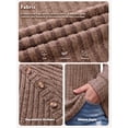 thumbnail image 6 of PINKSIR Womens Plus Size Tunic Tops Crewneck Long Sleeve Ribbed Knit Button Detail Fall Casual, 6 of 9