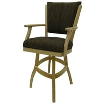 Classic Extra Tall 34" Solid Wood Bar Stool - Sanora Brown - CT