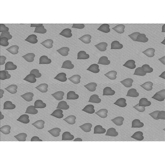 Ahgly Company Indoor Rectangle Patterned Gray Cloud Gray Area Rugs, 7' x 10'