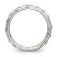 thumbnail image 2 of Sterling Silver Rhodium Textured Ring, 2 of 7