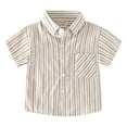 thumbnail image 1 of LNMQLPDBS Boys Short Sleeve Button Down Shirt Cute Shirt Boys Polo Shirt Compression Shirt Teens Clothes Newborn Clothes for Boys 18 Month Old Boy Clothes 3t Clothes Boys, 1 of 4
