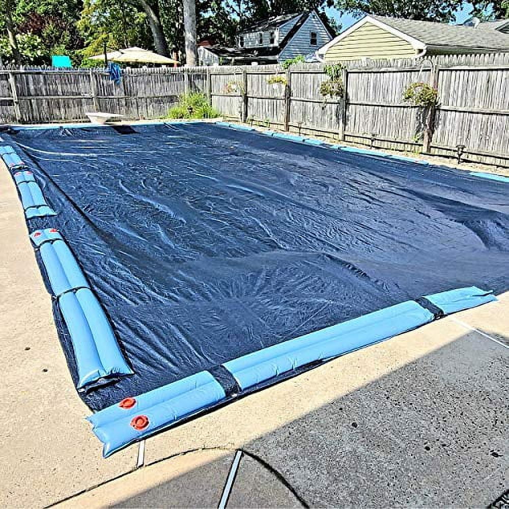 Winter Block UV Resistant Durable Pool Covers, Polyethylene Blue, 10' x 21'