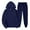 Navy, variant on qucoqpe Sweatsuits Women 2 Piece Outfit Hoodies and Cargo Sweatpants Fall Winter Lounge Sets Fashion Solid Color Tracksuits