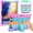 Rainbow, variant on Silicone Case Compatible with Dragon Touch Notepad K10, 10 inch Universal Tablet Case, Multi-Angle Protective Cover for ZONKO K105 10 inch, Winsing 10 with Strap & Stylus Pen