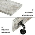 thumbnail image 4 of 2PCS Wall Mounted Rustic Wood Shelving with Industrial Pipe Brackets Home Decor, 4 of 7