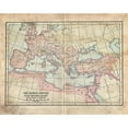 thumbnail image 3 of Murdock, Ramona 18x15 Black Modern Framed Museum Art Print Titled - Vintage Roman Empire Map, 3 of 5