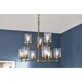 thumbnail image 3 of 44031NBR Kichler Lighting Winslow - 9 light 2-Tier Chandelier - 27 inches tall by 27 inches wide-Natural Brass Finish    -Traditional Installation, 3 of 6