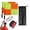 Yellow 1set, variant on Soccer Referee Kit, Checkered Linesman Flags Set with Storage Bag, Red Yellow Cards with Stainless Whistles, Perfect for Matches, Training, and Referee Equipment