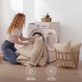 thumbnail image 5 of U by Bedsure Tufted Boho Comforter Set Queen, Khaki, 3 Pieces Farmhouse Shabby Chic Embroidery Bedding Set, Soft Jacquard Comforter for All Seasons, 5 of 9