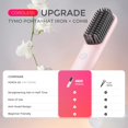 thumbnail image 3 of Cepillo alisador de pelo inalámbrico TYMO Porta, minicepillo portátil para viajes, peine caliente de iones negativos para mujeres, ligero y portátil, recargable por USB, color rosa, 3 of 5
