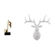 thumbnail image 1 of Figura decorativa de escritorio con forma de cabeza de ciervo y , de resina. Diseño minimalista y creativo, ideal para decorar estanter, 1 of 8