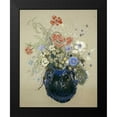 thumbnail image 2 of Redon, Odilion 12x14 Black Modern Framed Museum Art Print Titled - A Vase OF Blue Flowers, 2 of 5