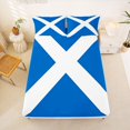 thumbnail image 5 of Manfei Scotland Flag Bed Sheets,Blue White Full Size Sheets,4pcs,1 Flat Sheet, 1 Fitted Sheet and 2 Pillowcases, 5 of 6