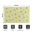 thumbnail image 5 of Lightgreen Daisy Flower White Blooms Pattern Door Rugs,Washable Non Slip Door Mats Indoor,Decorative Door Mats,Entry Mat Indoor for Entrance,Bedroom,Kitchen,Bathroom,20"x32", 5 of 6