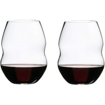 Riedel 20.45 Oz Swirl Red Wine Crystal Stemless Tumbler Glass, Set of 2