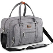 WelaVila Diaper Bag Tote: Stylish Tote Diaper Bags with Changing Pad, Gray, 1 pk