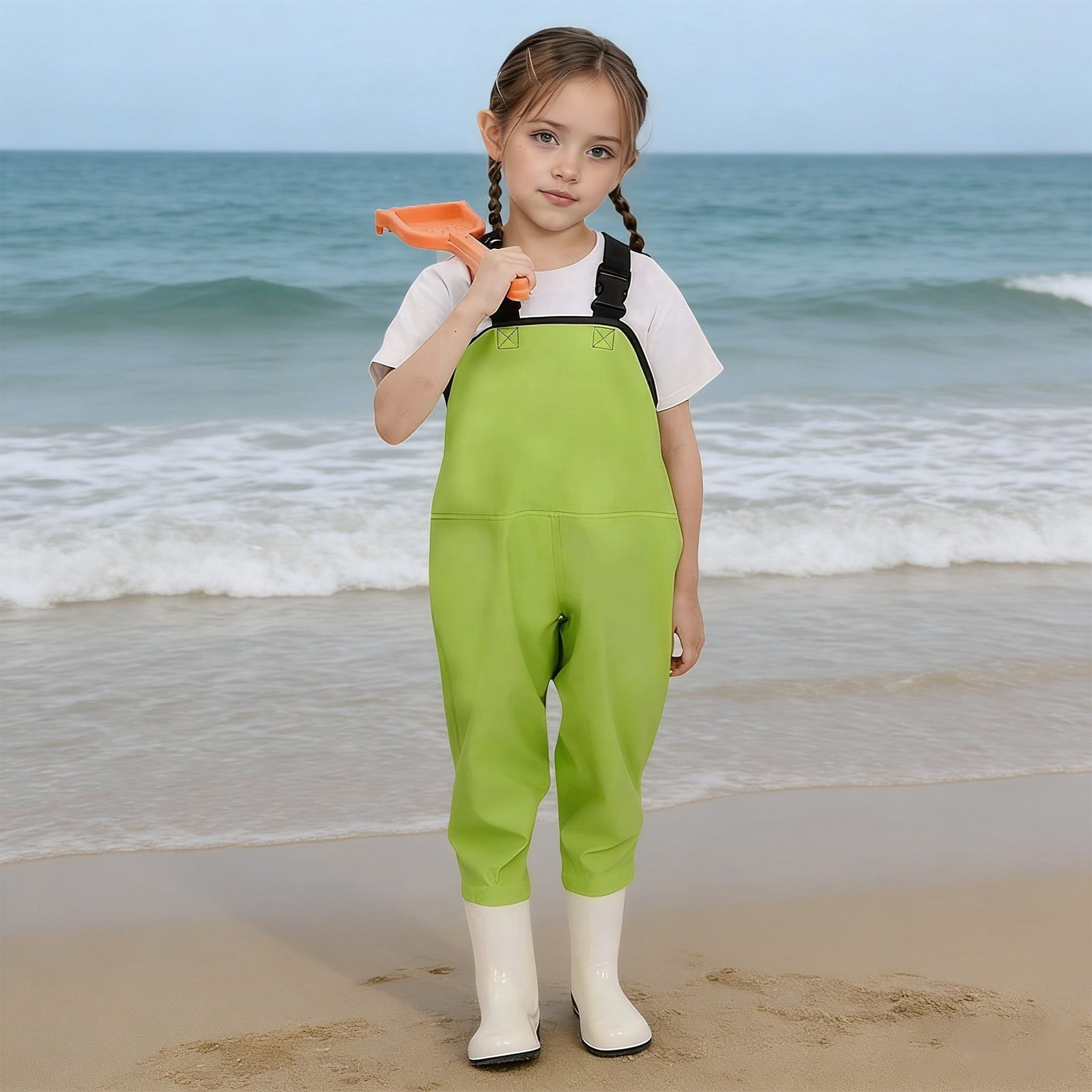 Ulitacool Romper For Boys 7.5-8 Years Sleeveless Water Play Onesies Outdoor Beach Sand Surf Rainwear Gear For Toddlers Kids Round Neck Jumpsuit Soft Clothes Light Green
