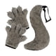 thumbnail image 5 of Juego de guantes y cola de lobo para Halloween, cómodo juego de rol, decoración, garras Gris, 5 of 9