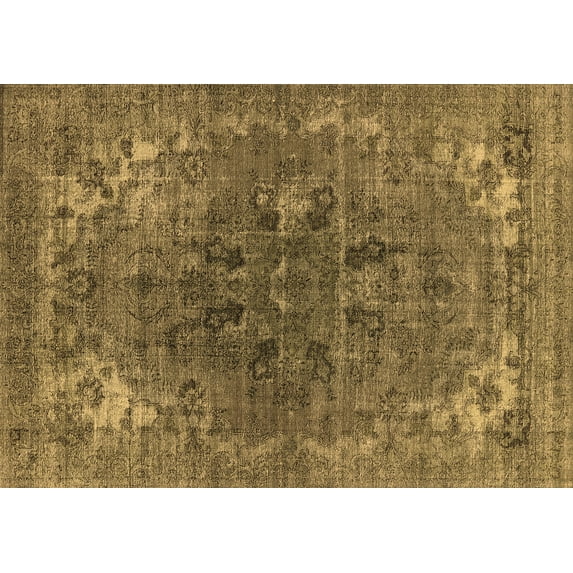 Ahgly Company Indoor Rectangle Oriental Brown Industrial Area Rugs, 2' x 3'