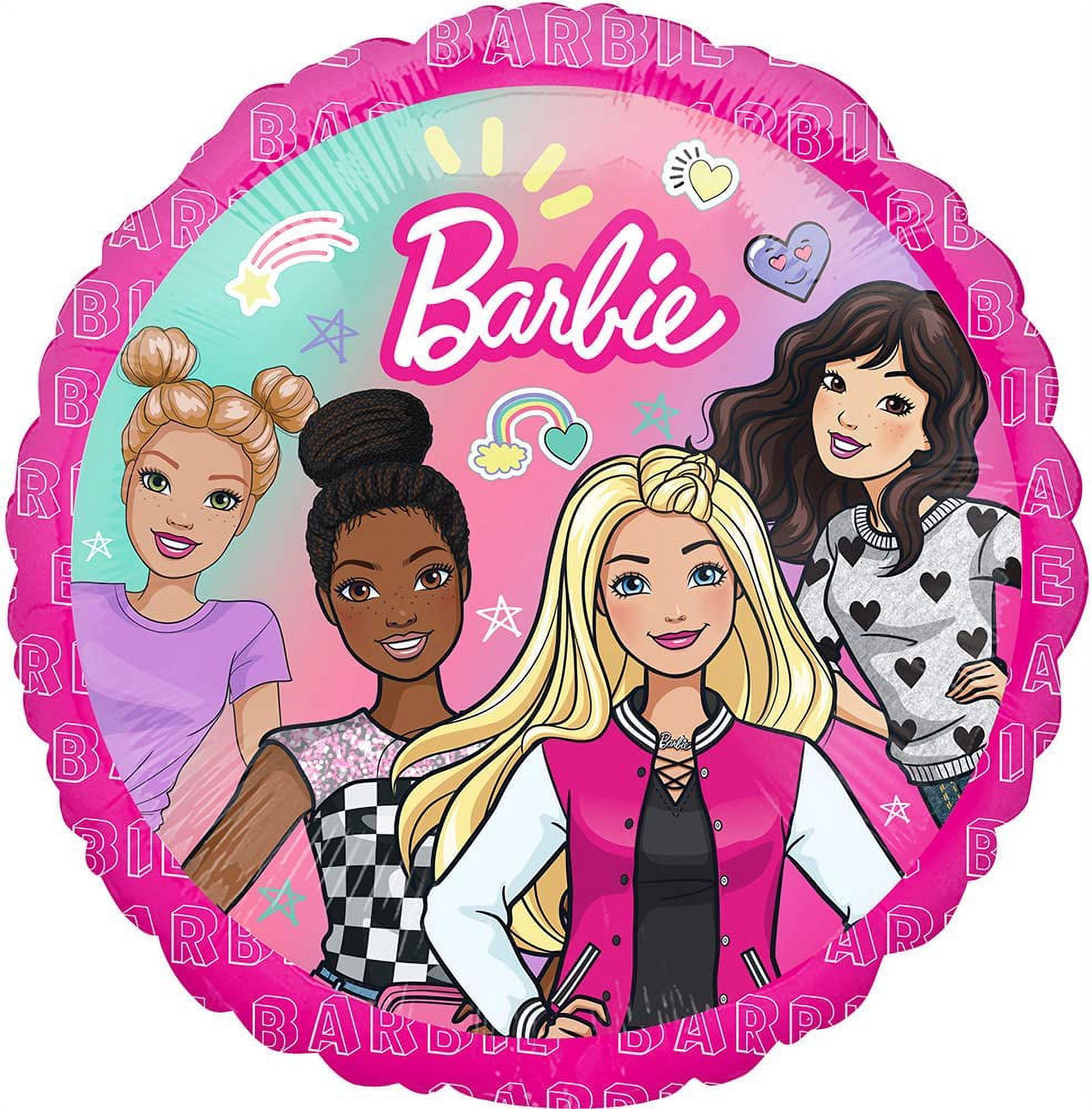 Barbie Doll Party Supplies and Birthday Balloon Bouquet Decorations