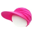 thumbnail image 3 of Kids Hat Cap Visor Pink White Orange 100% Polyeste For 1-5 5-9 Y Breathable Rose Red Black Beach Empty Top Summer Big Brim, 3 of 19