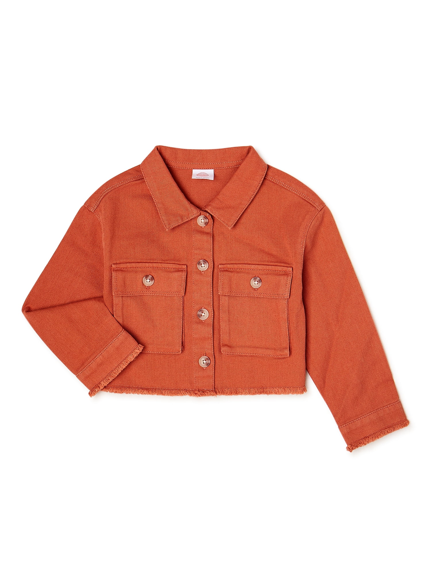 Wonder Nation Baby and Toddler Girls’ Shacket, Sizes 12M-5T