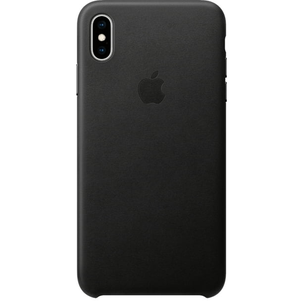 Apple Leather Case (for iPhone Xs Max) - Black - Walmart.com
