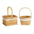 thumbnail image 1 of Cesta de almacenamiento,Cesta de almacenamiento Titular de tejida a mano,Cestas de niña de tejidas de bambú hechas a mano,Contenedores con asas Cesta de Pascua Decoración Macarena Cesta de almacenamiento, 1 of 8