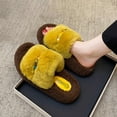 thumbnail image 2 of Comfortable Non Height Enhancing Open Toed Slippers for Trendy Casual Winter, 2 of 6