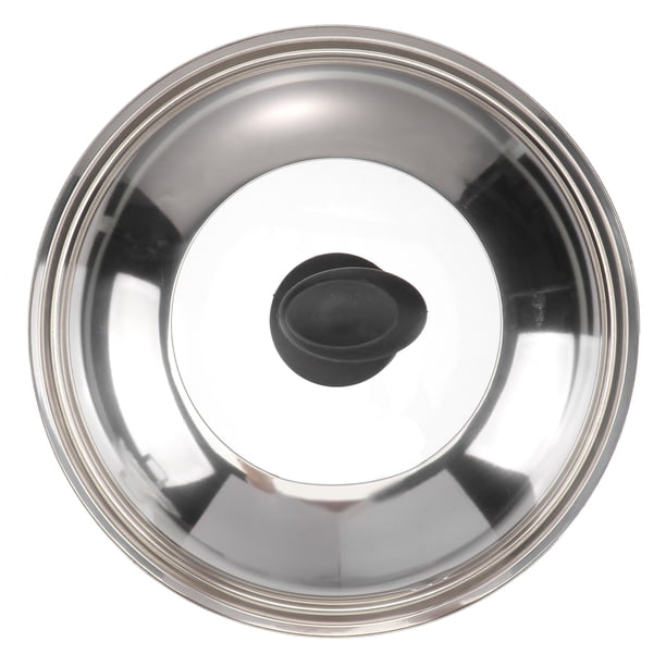 EeaseMX Tapa de olla de acero inoxidable, multifunción, antisalpicaduras de aceite, gruesa, protectora, herramienta de cocina (30 cm)