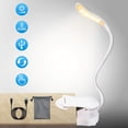 thumbnail image 3 of Electronicheart Lamp Table Bookends LED Eye-Protection Tender Soft Light Lighting Energy-Saving 600mah Candle Holder Night Rechargeable Battery Black Black>75*40*245mm, 3 of 8