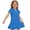 Blue, variant on Girls Short Sleeve Summer Polo Shirt Dress Kids Casual Pleated School Uniform Polo Dresses Orange 3-4 Years
