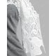 thumbnail image 4 of Camiseta Talla Extra Panel Encaje Fruncido Rosegal Camisetas tallas grandes, 4 of 5